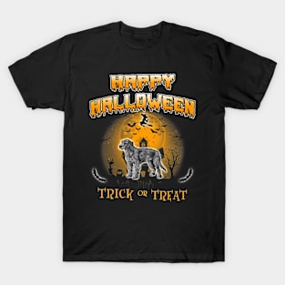 Irish Wolfhound Dog Happy Halloween T-Shirt